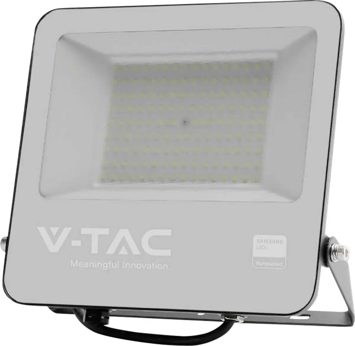 VT-44101 23200 Projecteur déclairage LED CEE: D (A - G) 100 W Couleur déclairage (ampoule LED): blanc chaud de V-TAC en Noir – photo produit