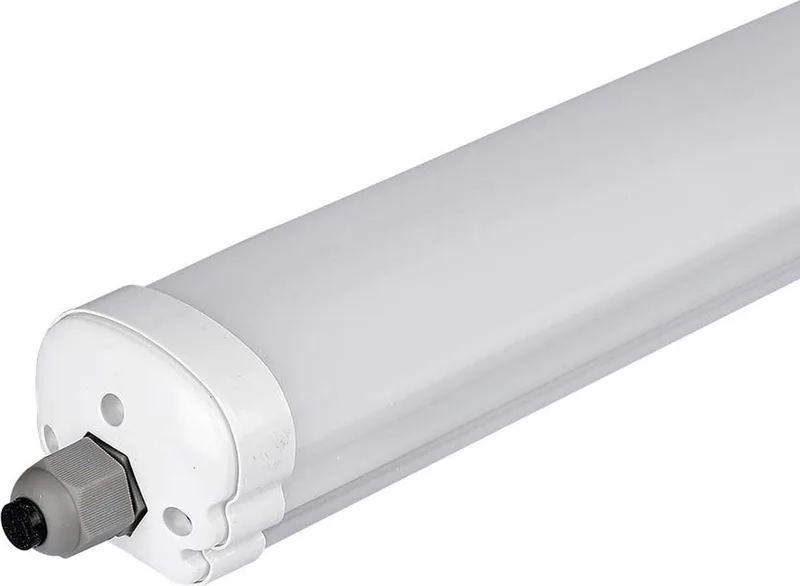 VT-6076 LED-Fugtrumslys EEK: E (A - G) LED-rør LED 18 W Koldhvid Hvid fra V-TAC i Hvid – produktbillede