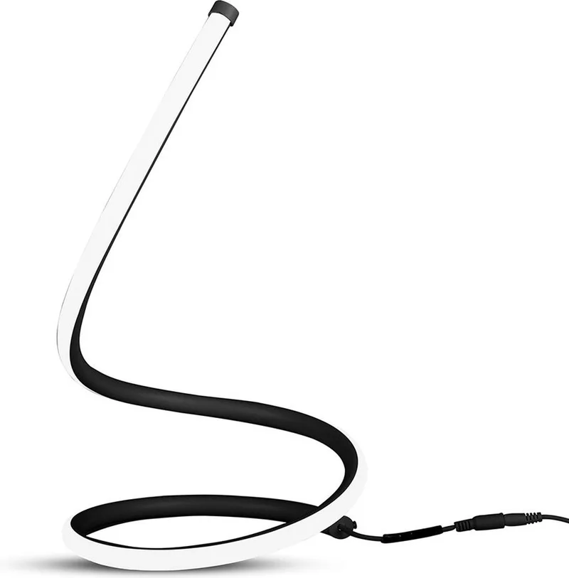 VT-7312-B-N Flexibele Tafellamp - IP20 - Zwarte Lamp - 20W - 1840 Lumen - 3000K de V-TAC en Noir – photo produit
