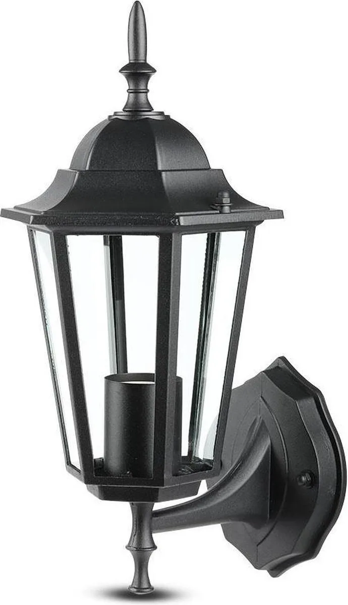 VT-749-B Wandlamp Buiten - Omhoog - E27 Houder - IP44 - Mat Zwart de V-TAC en Matzwart – photo produit