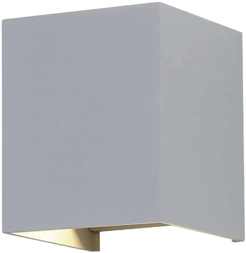 VT-759-12-G-N LED Vierkante Wandlamp - Bridgelux - IP65 Waterdicht - 11W - 1360 Lumen - 4000K von V-TAC in Grau – Produktfoto