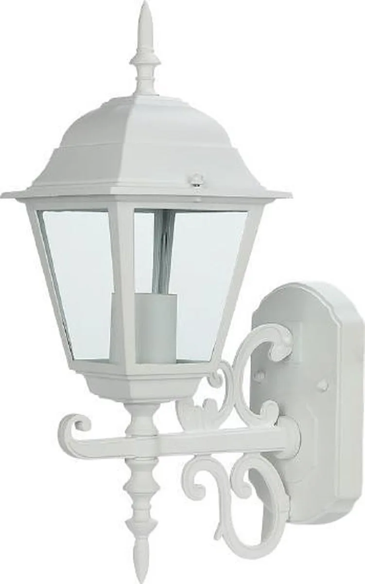VT-760-W Wandlamp Buiten - Omhoog - E27 Houder - IP44 - Mat Wit von V-TAC in Matwit – Produktfoto