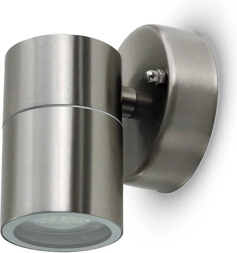 VT-7621 Wandlamp Buiten - Down - Wandbevestigingen - GU10 Houder - IP44 by V-TAC in Roestvrij staal – product photo