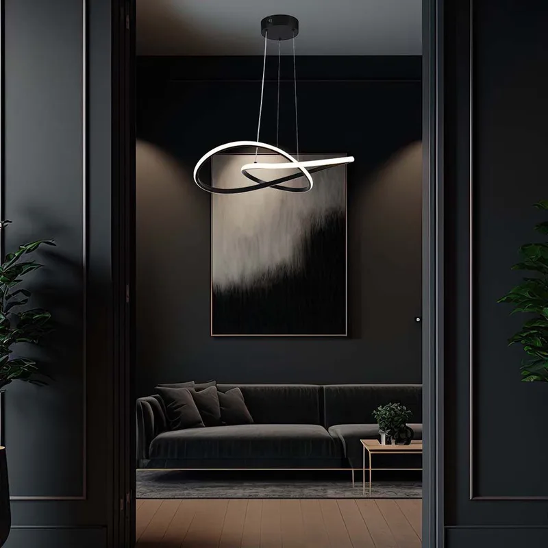VT-7799-B Design Plafondlamp - IP20 - 20W - 2540 Lumen - 3000K von V-TAC in Schwarz – Produktfoto