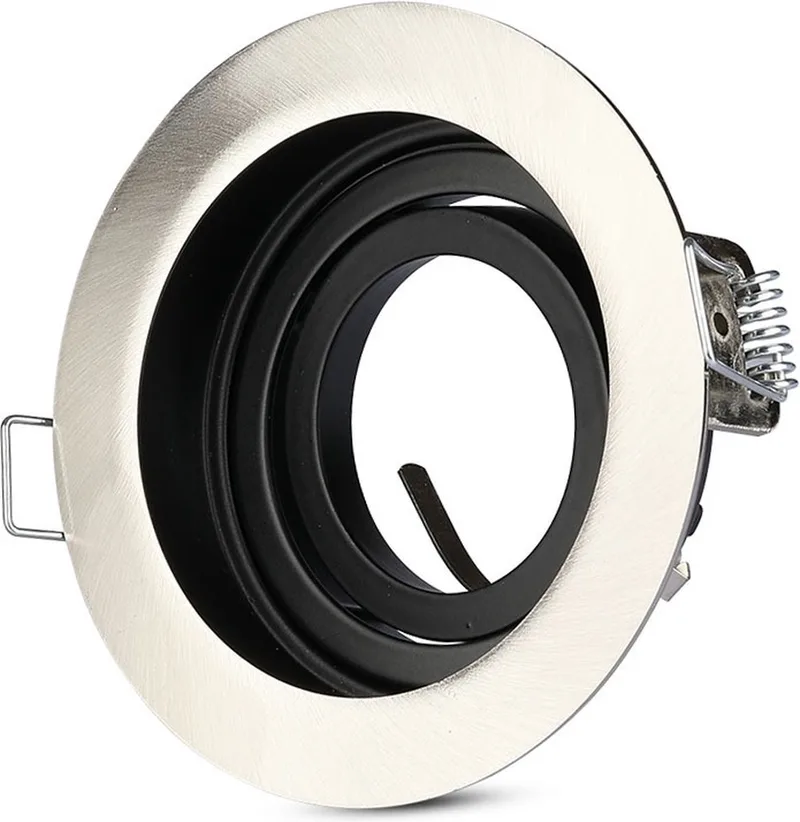 VT-781RD-SN LED Inbouwspot - GU10 - IP20 - Nikkel glans by V-TAC in Satijn Nikkel – product photo