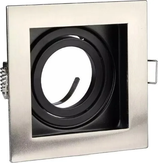 VT-781SQ-SN LED Inbouwspot - GU10 - IP20 - Nikkel glans