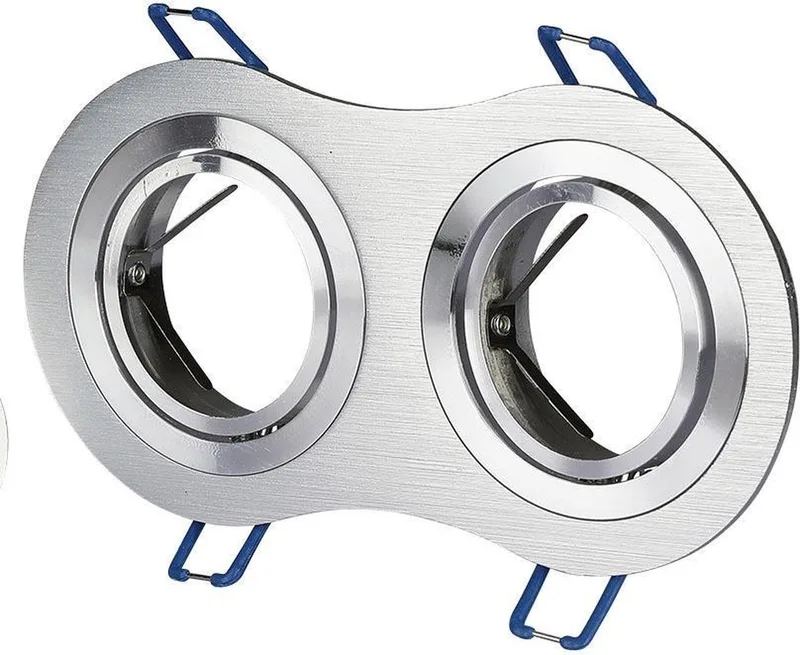 VT-783RD-AB LED Spots - Inbouwfitting - GU10 - IP20 fra V-TAC i Aluminium borstel – produktbillede