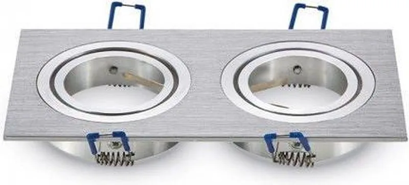 VT-783SQ-AB LED Spots - Inbouwfitting - GU10 - IP20 de V-TAC en Aluminium borstel – photo produit