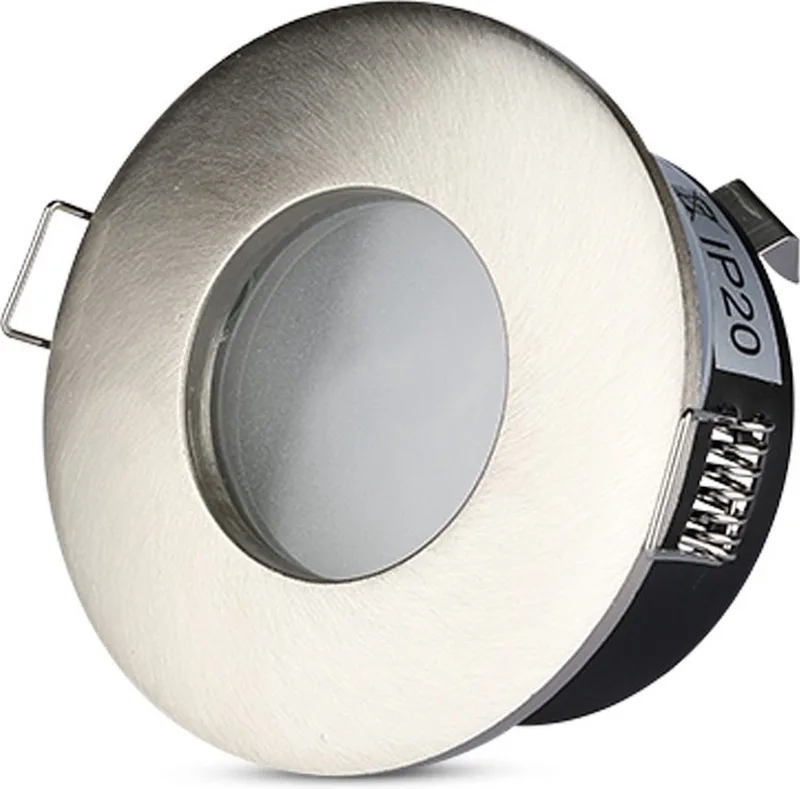 VT-787RD-SN LED Spots - Inbouwfitting - GU10 IP54 - IP54 de V-TAC en Satijn Nikkel – photo produit