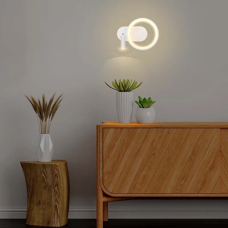 VT-7906-W Designer Wandlamp - IP20 - 14W - 1500 Lumen - 3000K de V-TAC en Blanc – photo produit