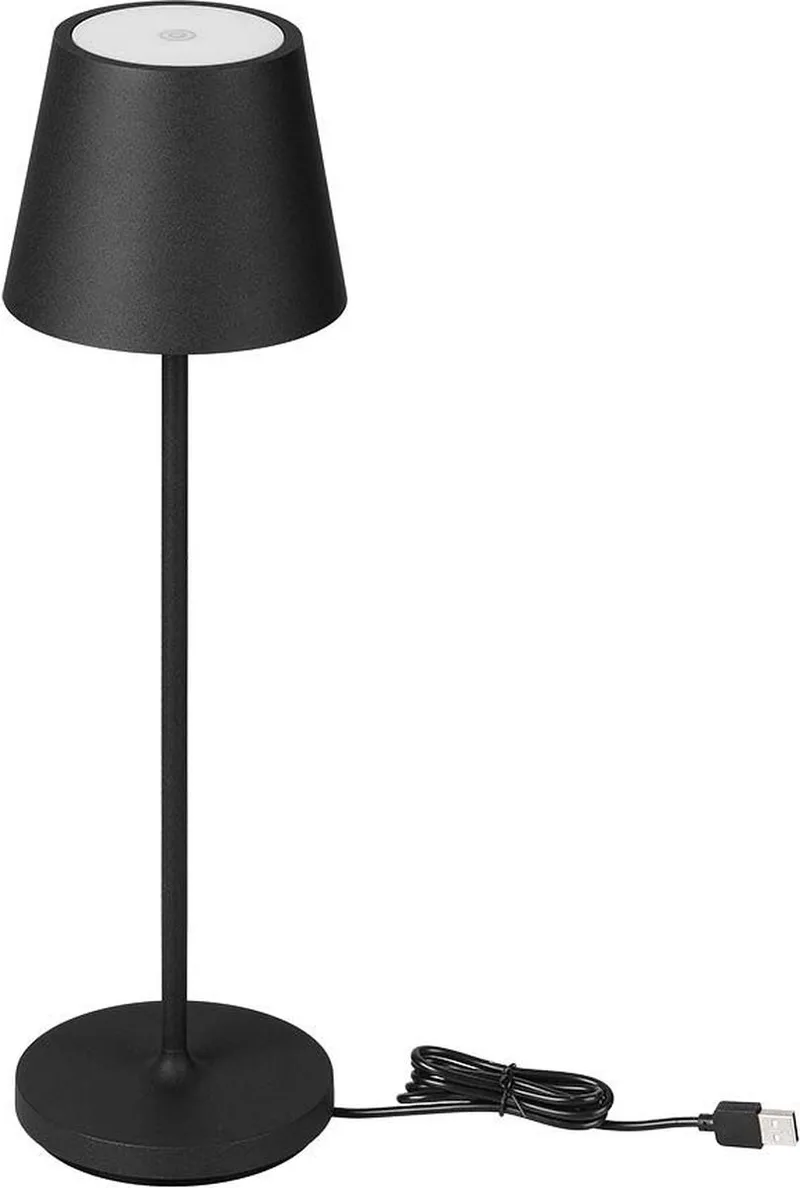 VT-7997-B Draadloze Oplaad Tafellamp - IP54 - 1.5W- 150 Lumen - 3000K fra V-TAC i Sort – produktbillede