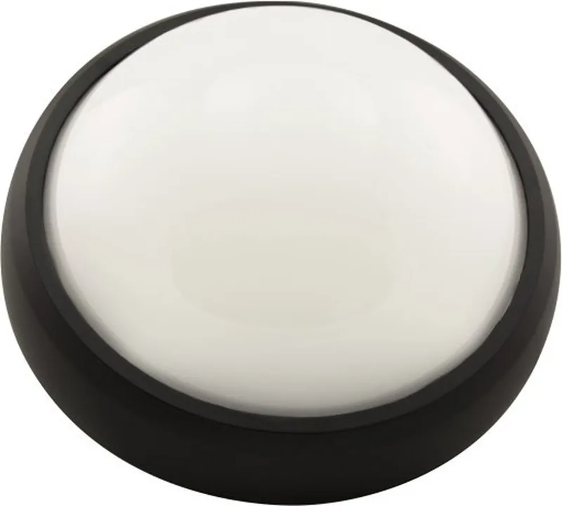 VT-8014 8W FULL ROUND IP54 DOME LIGHTS COLORCODE:6400K BLACK BODY de V-TAC en Noir – photo produit