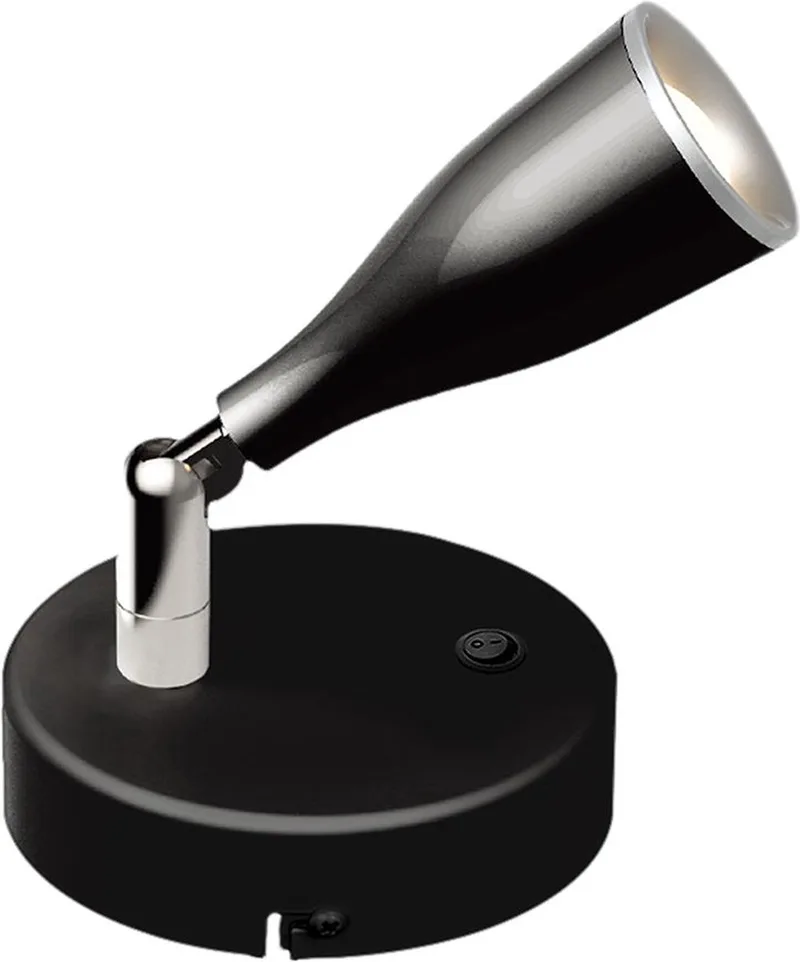 VT-806-N LED Wandlamp - Schakelaar - IP20 - 4.5W - 420 Lumen - 3000K de V-TAC en Noir – photo produit