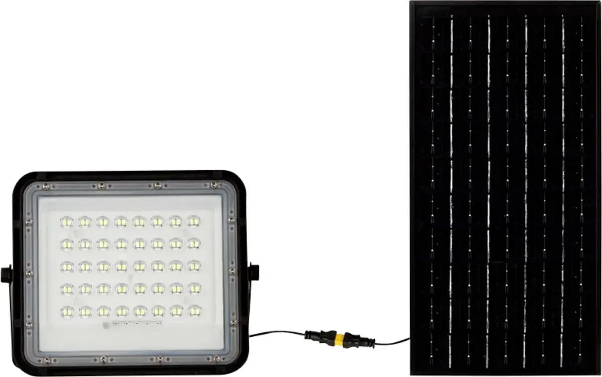 VT-80W 7823 Projecteur déclairage LED, Panneau solaire 10 W Couleur déclairage (ampoule LED): blanc froid de V-TAC en Noir – photo produit