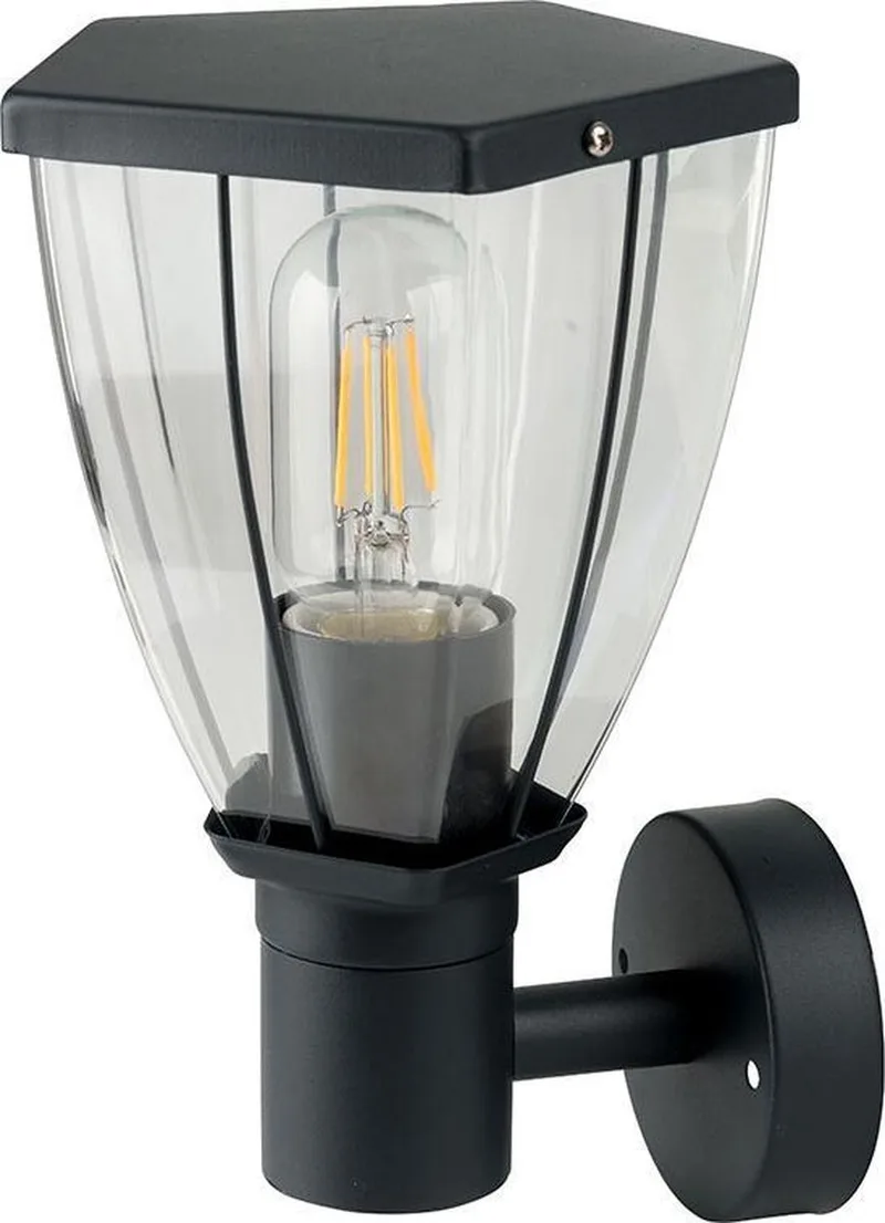 VT-835 Wandlamp Buiten - Omhoog - E27 Houder - IP44 fra V-TAC i Mørkegrå – produktbillede