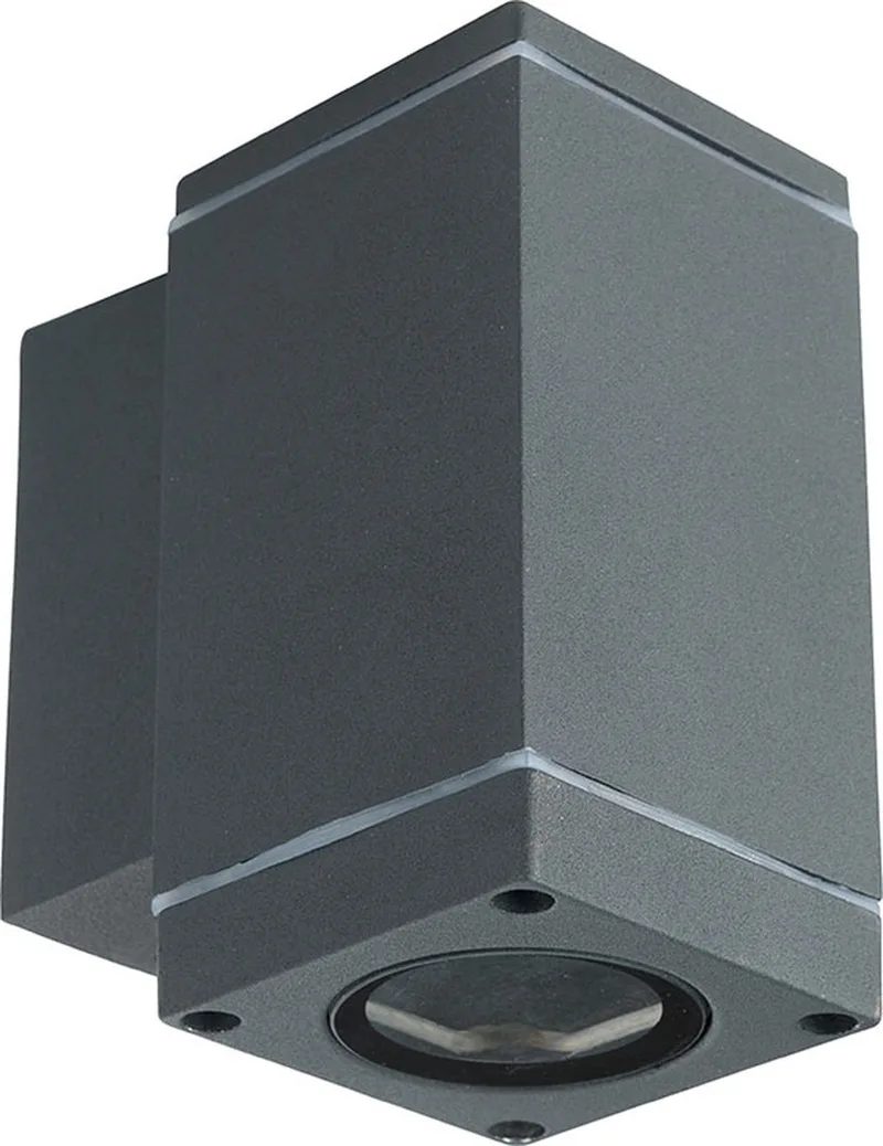 VT-841 Wandlamp Buiten - Down Wandbevestigingen - GU10 Houder - IP44 fra V-TAC i Mørkegrå – produktbillede