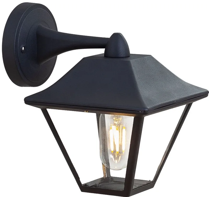 VTEC VT-843 8686 LED-udendørs vægbelysning E27 Mat sort fra V-TAC i Sort – produktbillede