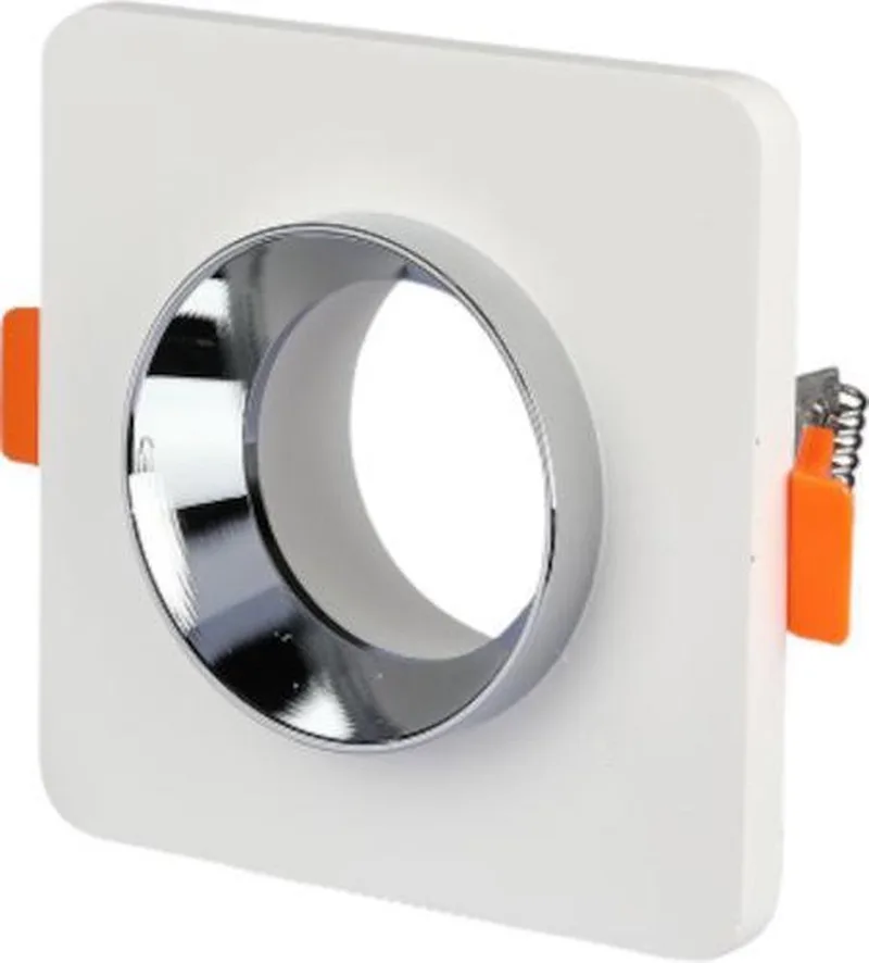 VT-862-CHW LED Inbouwspot - GU10 - IP20 - Wit + Chroom de V-TAC en Wit+Chroom – photo produit