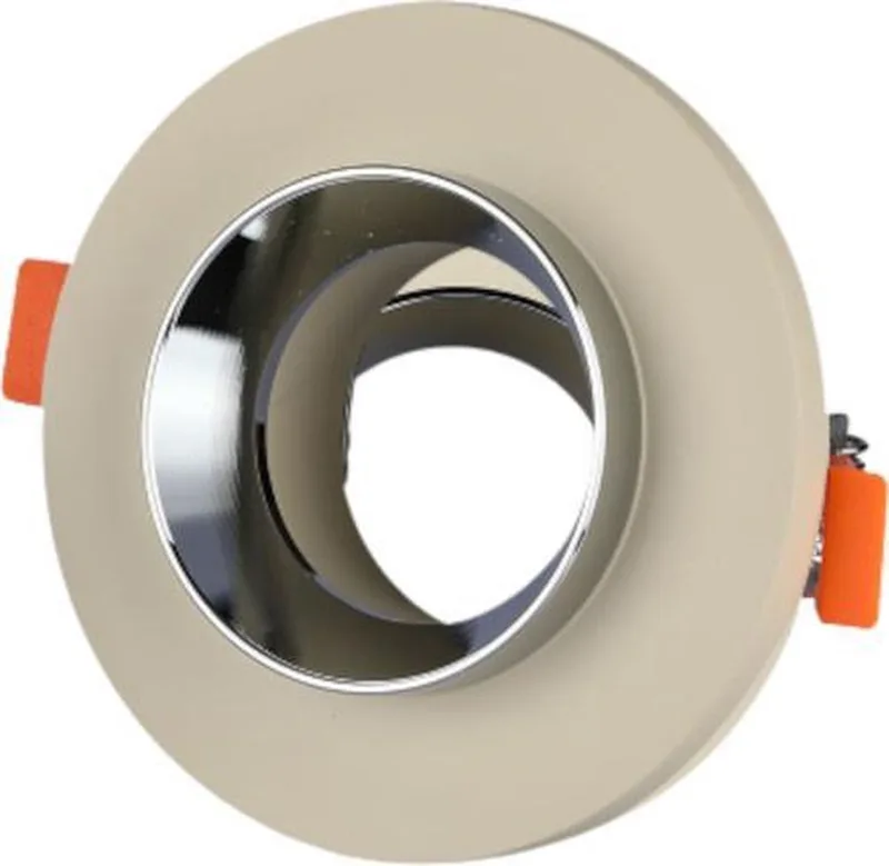 VT-862-MRD LED Inbouwspot - GU10 - IP20 - Gebroken Wit + Chroom de V-TAC en Gebroken wit+Chroom – photo produit
