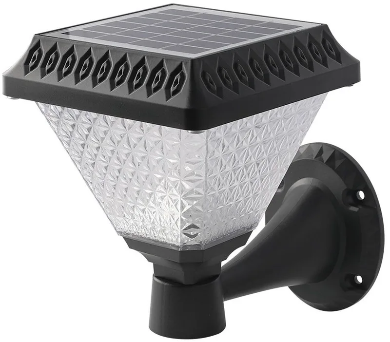 VT-972 Solar Wandlamp - IP44 - 0.8W- 75 Lumen - 3IN1 von V-TAC in Schwarz – Produktfoto