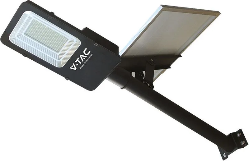 VT-ST201 Solar Straatlantaarn - IP65 Waterdicht - 4000K de V-TAC en Gris – photo produit