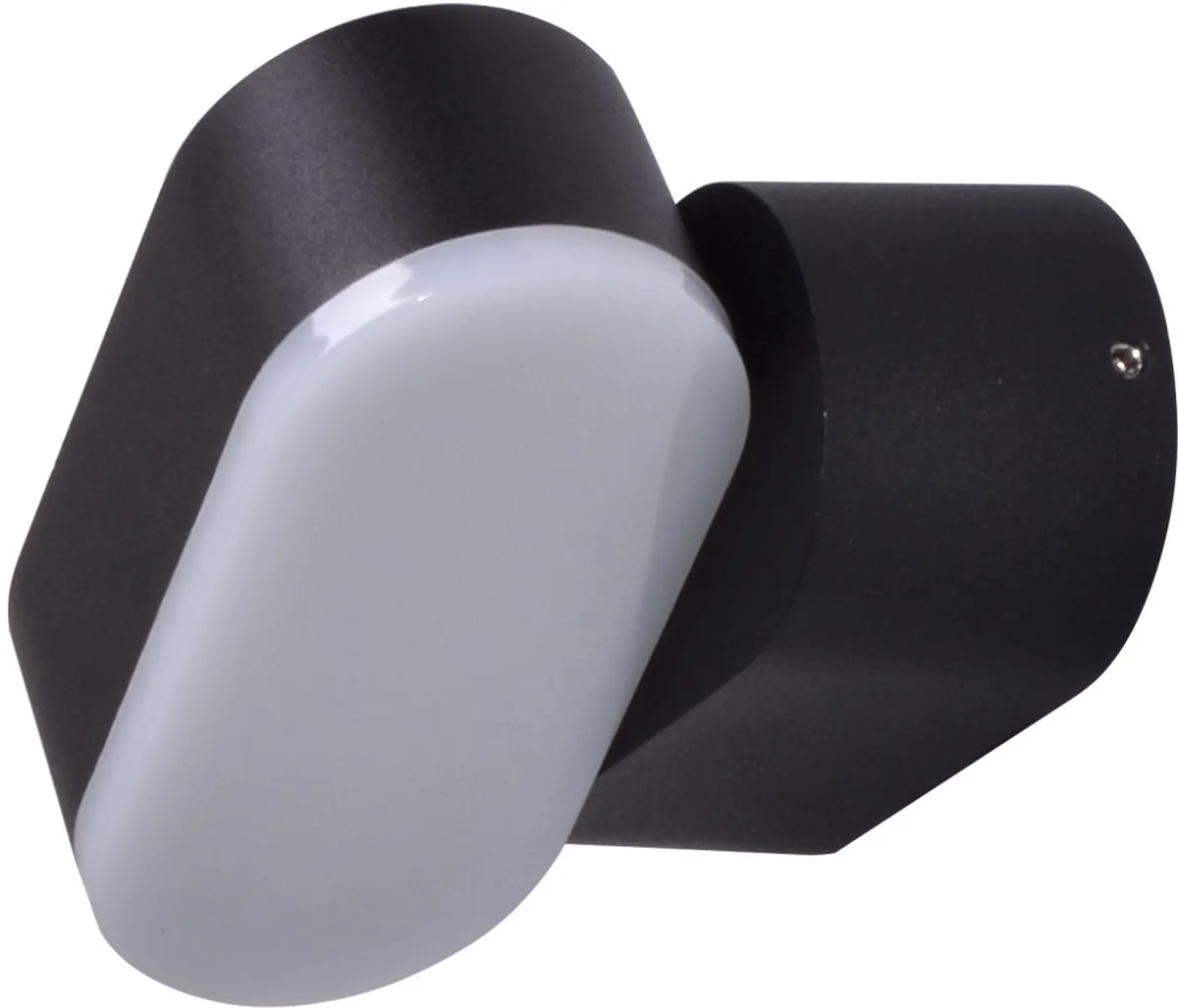 Wandlamp buitengevel LED wandlamp tuin verstelbaar, aluminium kunststof, 6W 660lm warm wit, BxH 11x9,6 cm fra V-TAC i Sort – produktbillede
