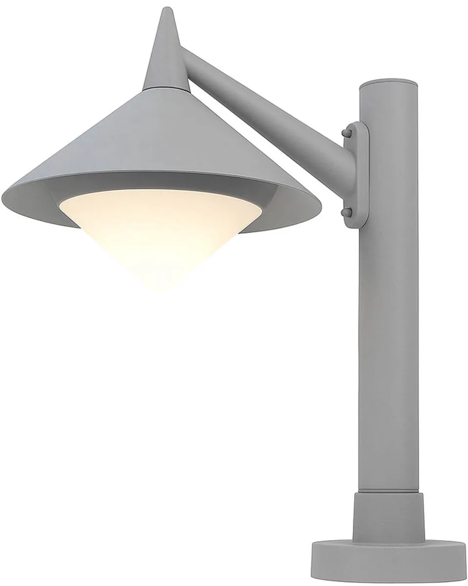 Buiten Staande Lamp Tuinvoet Pad ALU Zuil Spotlight Armatuur WOFI 379401500500 fra Wofi i Grå – produktbillede
