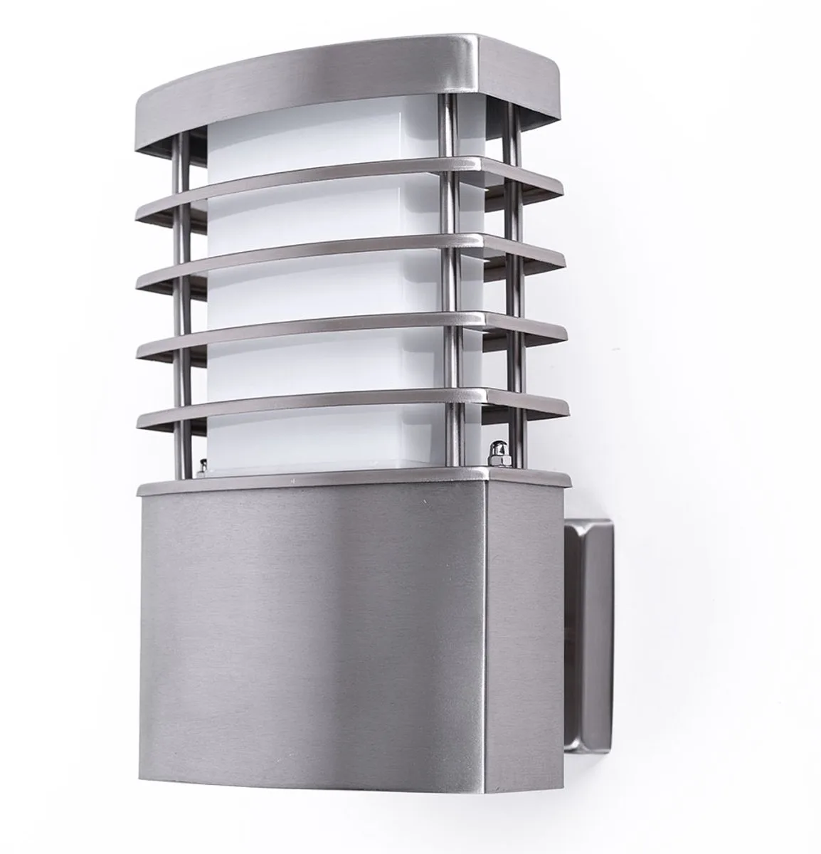 Buiten wandlamp tuinverlichting patio roestvrij staal licht Wofi 4034.01.97.7000 von Wofi in Silber – Produktfoto