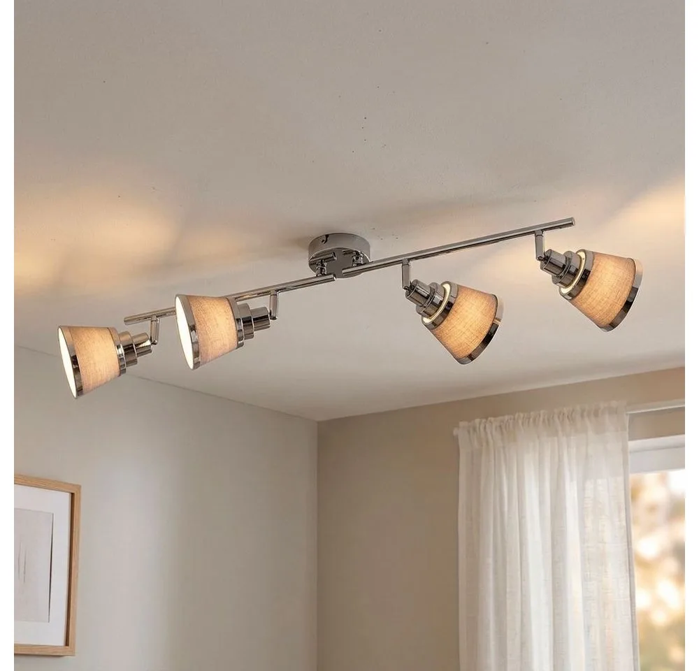 Deckenleuchte, Leuchtmittel nicht inklusive, Deckenlampe Deckenstrahler Spotleiste de Wofi en Gris – photo produit