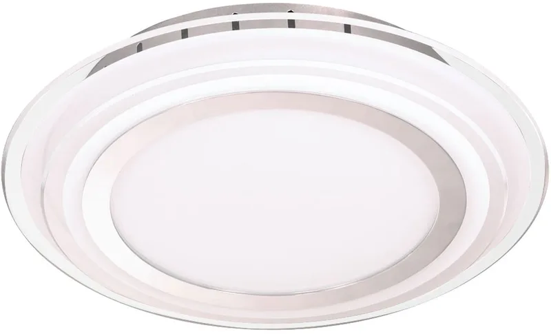 Design LED plafondlamp chroom glas eetkamer spot halverlichting rond WOFI 9276.01.01.0300 de Wofi en Blanc – photo produit