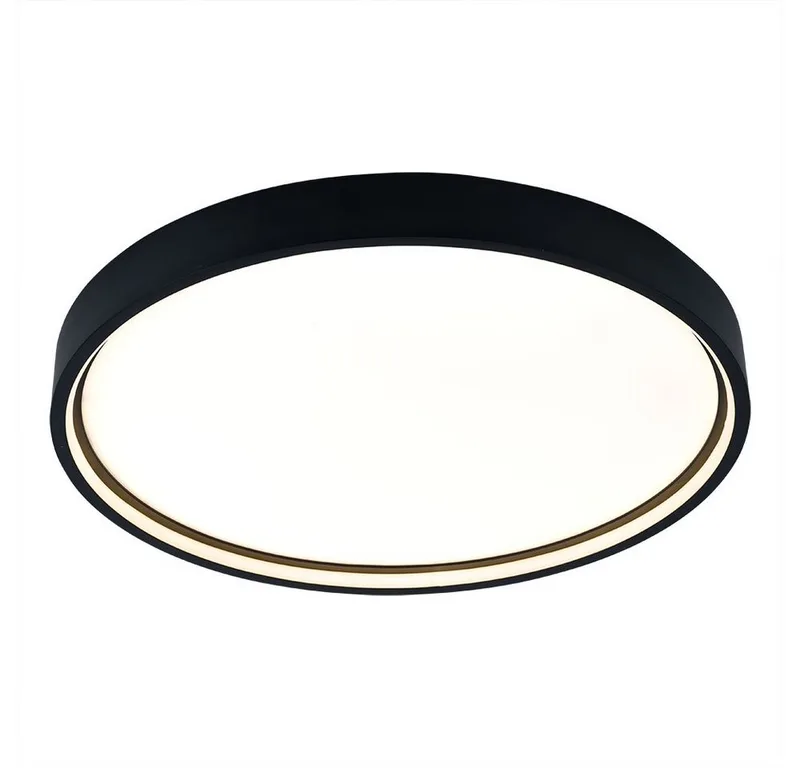 LED Deckenleuchte, LED-Leuchtmittel fest verbaut, Warmweiß, LED Deckenleuchte Deckenlampe Esszimmer dunkelgrau mit 3 von Wofi in Grau – Produktfoto