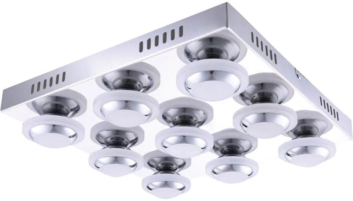 LED plafondlamp 40,5 Watt metalen verlichting armatuur Wofi 9589.09.01.0000 de Wofi en Argent – photo produit