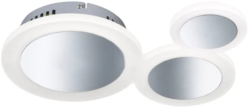 LED plafondspot lamp ronde woonkamer eetkamer verlichting chroom design armatuur DIMMABLE WOFI 9650.03.01.7001 von Wofi in Silber – Produktfoto