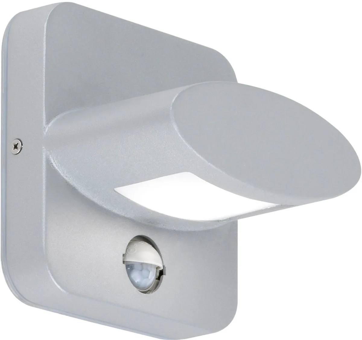 LED wandlamp ALU spot tuin bewegingsmelder patio DOWN licht WOFI 4009.01.50.7000 von Wofi in Silber – Produktfoto