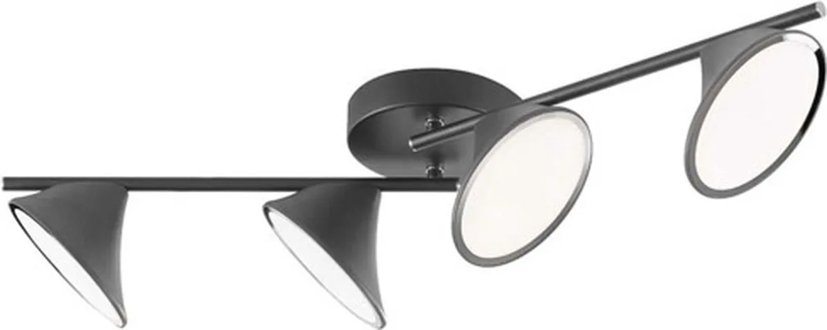 Plafondlamp Chara LED fra Wofi i Sort – produktbillede