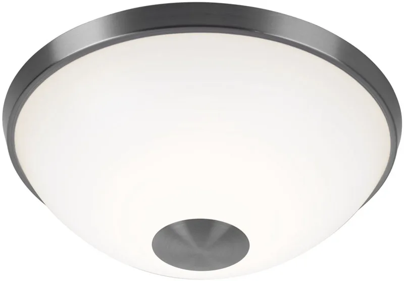 Plafondlamp rond wit woonkamerlamp LED plafondlamp modern, mat nikkel, 1x LED 11W 820Lm warm wit, DxH 30x11 cm by Wofi in White – product photo