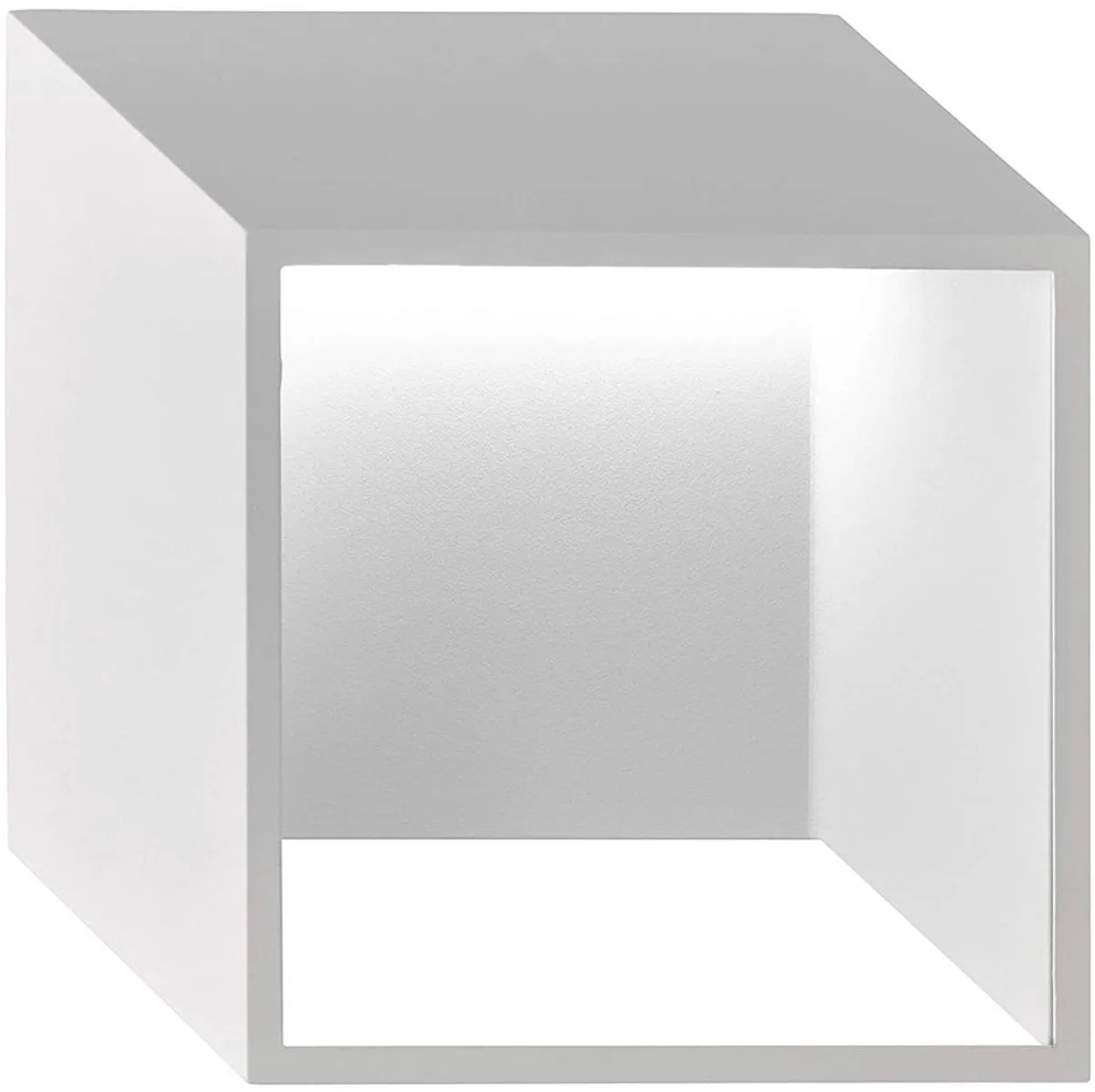 Wandlamp binnen LED moderne ganglamp wand LED lamp trappenwand binnen wit, downlight metaal, 5,5W 400Lm warm wit, LxBxH 25x9,2x25 cm, Wofi 4416.01.06.8000 fra Wofi i Hvid – produktbillede
