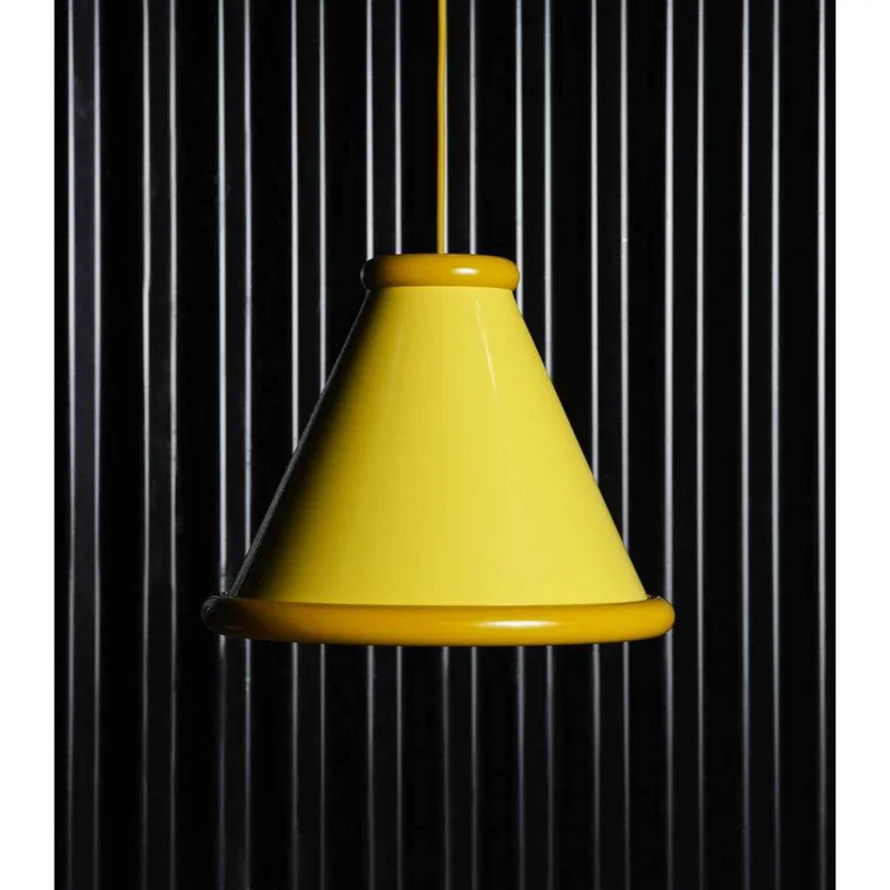Suspension Belle Ø36 zinc jaune/jaune miel de Belid – photo produit