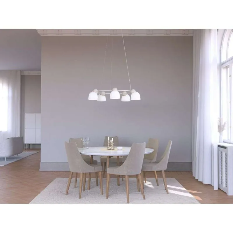 Bird Kroonluchter Ø95,3 Sand/Brass/Opal fra Belid – produktbillede