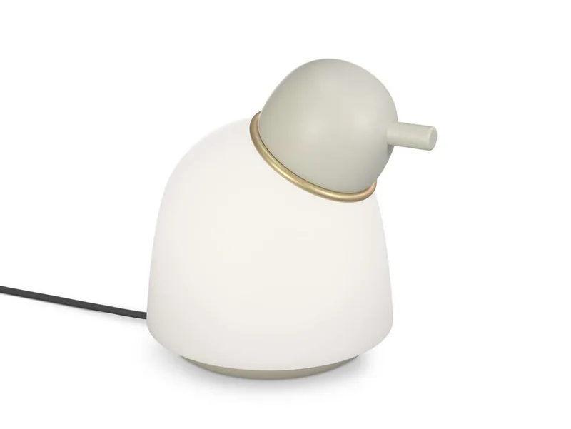 Bird Lampe de Table H21,5 Sand/Brass/Opal de Belid – photo produit