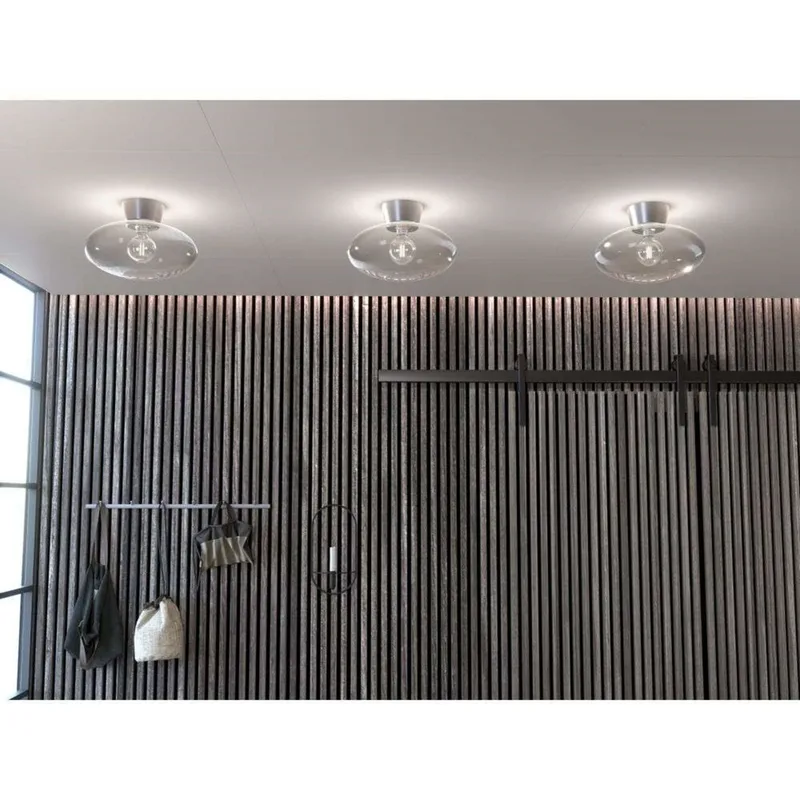 Bullo Plafonnier XL Ø38 Aluminium/Clear de Belid – photo produit