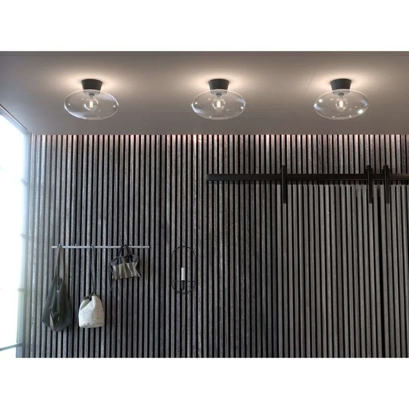 Bullo Plafonnier XL Ø38 Matt Black/Clear de Belid – photo produit