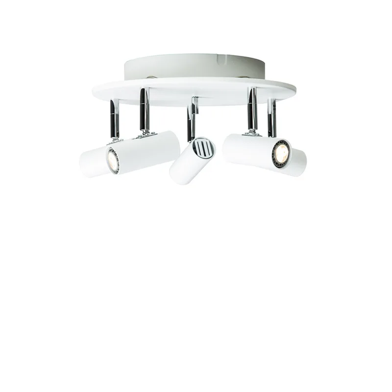 Spotlight Cato 5-fixations rond Ø24 cm Blanc de Belid – photo produit