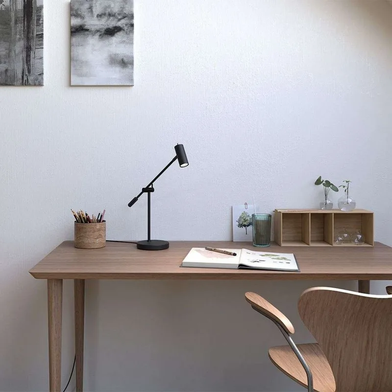 Lampe de table Cato 48,5 cm Noir mat de Belid – photo produit