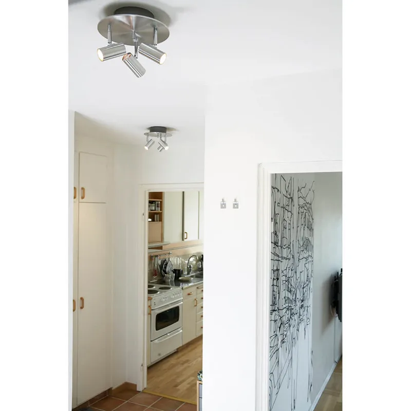 Cato Triospot Deckenleuchte Aluminium von Belid – Produktfoto