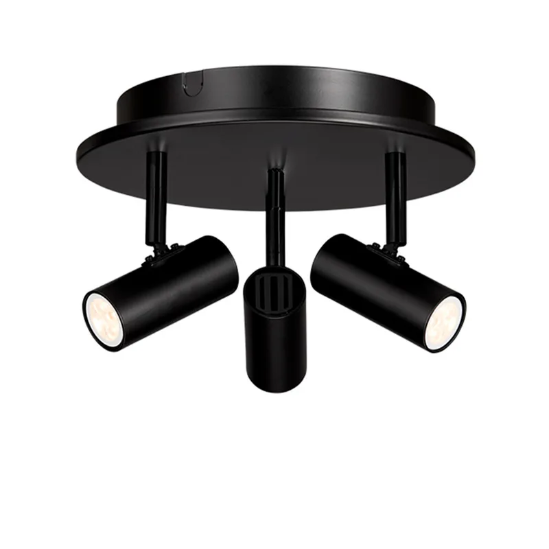 Cato Triospot Plafondlamp Mat Zwart/Mat Zwart fra Belid – produktbillede