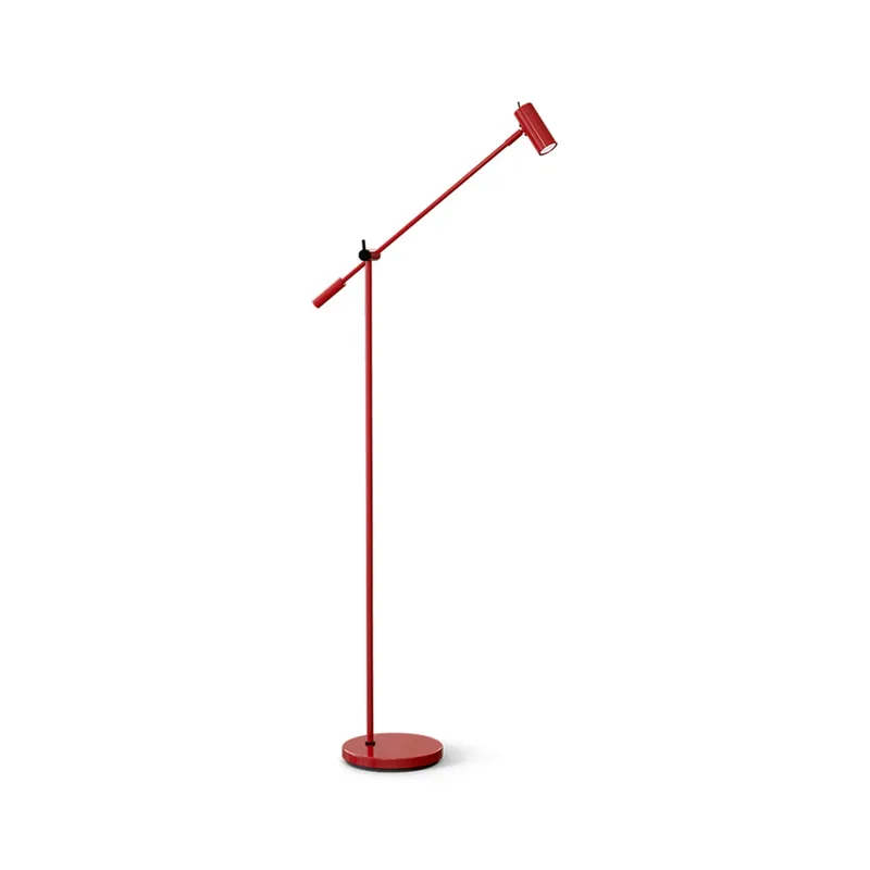 Cato Vloerlamp Dim. Blank Ruby Rood/Mat Zwart van Belid – productfoto