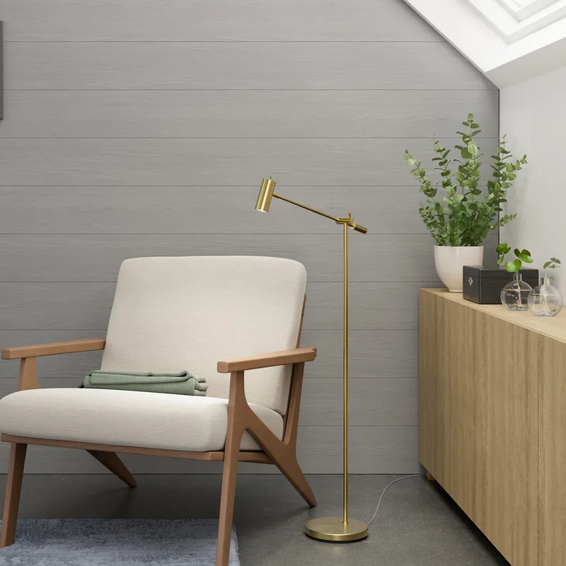 Lampe sur pied Cato Laiton poli brillant de Belid – photo produit