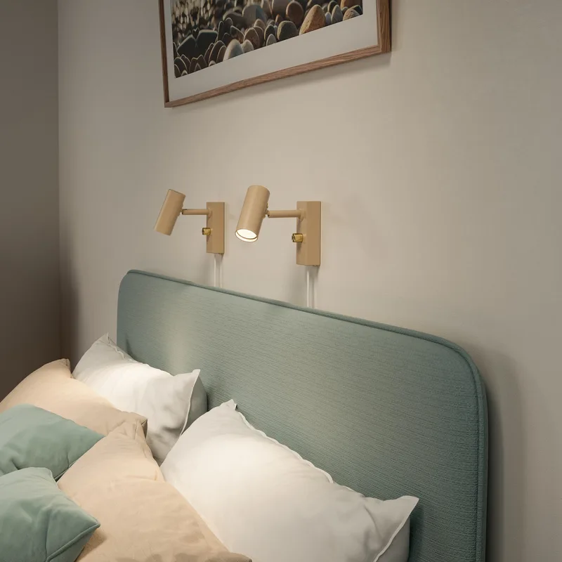 Cato Wandlamp Nougat/Geel Koper fra Belid – produktbillede