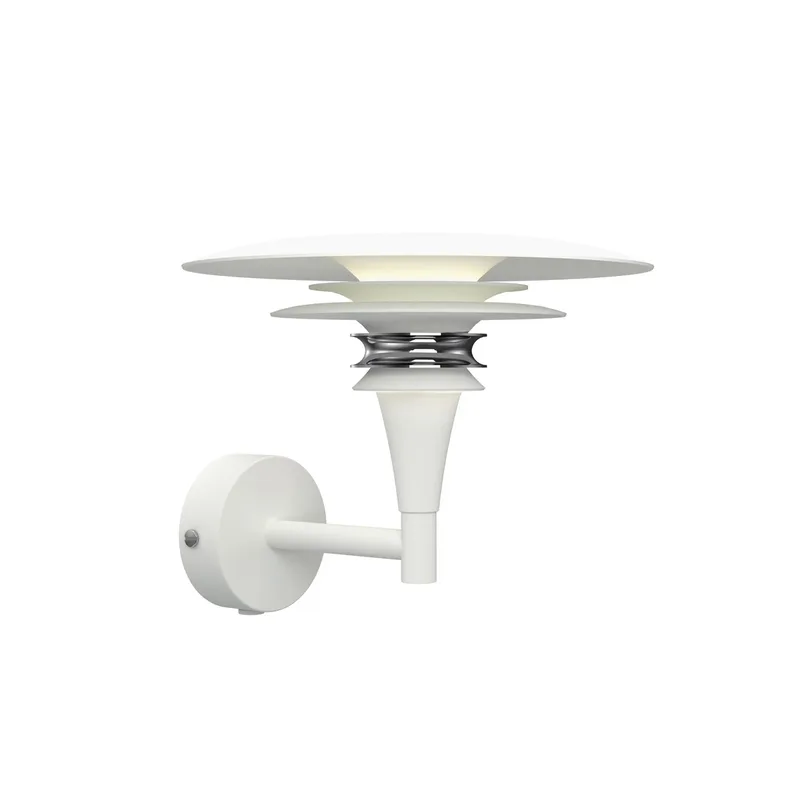 Diablo wandlamp, wit/chroom, Ø 20 cm metaal, G9 fra Belid – produktbillede
